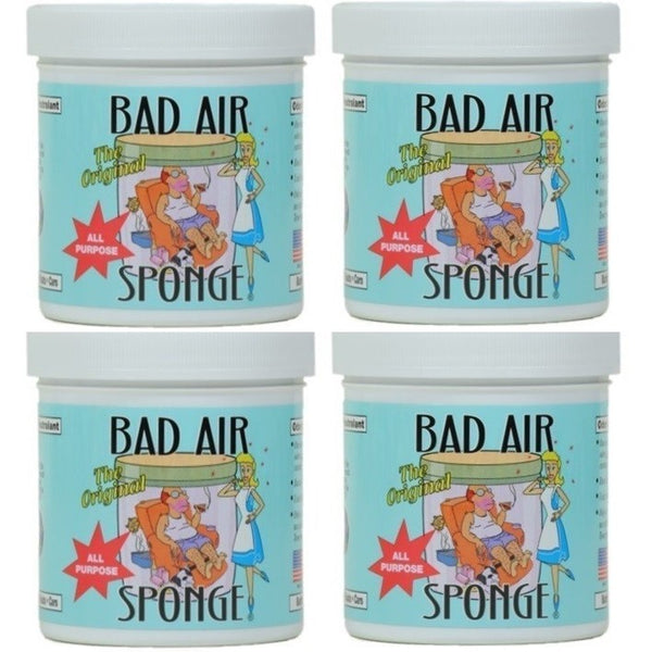 Bad Air Sponge Odor Neutralant Neutralizes and Absorbs Odors 14oz (Pack of  4)