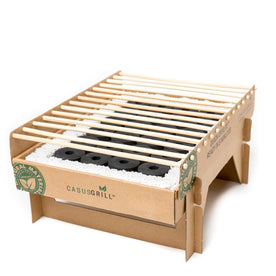 CASUSGRILL Instant One Hour Eco Friendly Biodegradable and Disposable Grill for On The Go