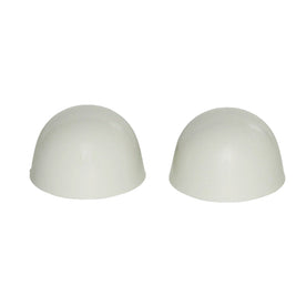 Universal Rundle Color Replacement Plastic Toilet Bolt Caps - Set of 2 - Doeskin