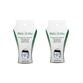 Porc-A-Fix Touch Up Repair Glaze Paint Kit to Match Bootz, White, BS-1, (Pack of 2)