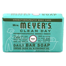 Mrs. Meyers Clean Day, Daily Bar Soap - Basil - 5.3 Fl. Oz.