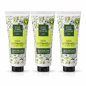 Eyup Sabri Tuncer Olive Oil Hand & Body Cream 50ml | Moisturizing Lotion for Soft & Smooth Skin, Pack of 3