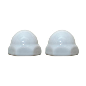 Mansfield Replacement Ceramic Toilet Bolt Caps - Set of 2 - White