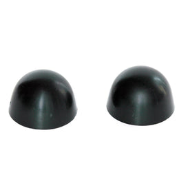 Porcher Color Replacement Plastic Toilet Bolt Caps - Set of 2 - Gloss Black