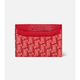 John Hatter LEGENDS LIVE FOREVER Card Holder – Slim Minimalist Monochrome Leather Wallet for Men & Women, Premium Canvas & Cowhide Leather (4.13 x 2.95 In.)