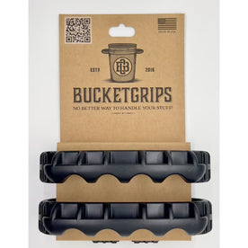 BucketGrips - 2-pack Black Plastic Bucket Handle Clips for 3.5-gallon and 5-gallon Buckets, BG1000BLK1