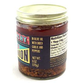 Trader Joe’s Chili Onion Crunch – Spicy Garlic & Chili Oil Condiment with Dried Onion & Olive Oil – 6 Oz. Jar