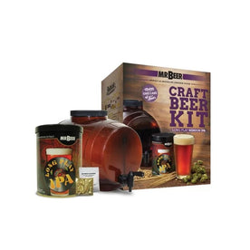 Mr. Beer Complete Beer Making 2 Gallon Starter Kit, Premium Gold Edition, Brown