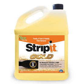 Chemique StripIt GOLD Eco-Friendly Fast-Acting Paint Remover 1 Gallon for Wood, Metal, Concrete and Masonry