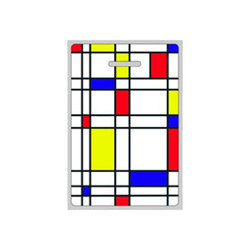 3D Lenticular Original Luggage Tags, Graphic Design Like Bauhaus, 3.5 x 2.5 Inches