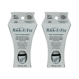 Rack-A-Fix Touch Up Vinyl Coating Repair for Dishwasher Racks & More, RF-3, Grey