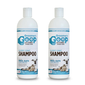 Groomer's Goop Glossy Coat Pet Shampoo Flip-Top Bottle, 16 Ounce (Pack of 2)