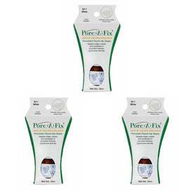 Porc-A-Fix Touch Up Repair Glaze Paint Kit to Match American Standard, White (AS-1) - Set of 3