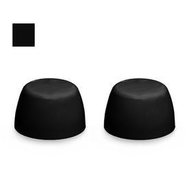 American Standard Color Replacement Plastic Toilet Bolt Caps - Set of 2 - Black