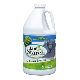Linit Starch No Dyes No Bleach Concentrated Liquid For Easier Ironing & Crisp Classic Finish  - Perfect For Wrinkle Release / Arts & Crafts Projects / Slime, Paper Mache, Silly Putty, 64 FL. Oz.
