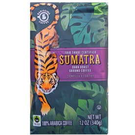 Barissimo Coffee, Sumatra Single Origin Dark Roast Ground Coffee, Fair Trade Certified, 100% Arabica, 12 oz (340 g)