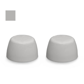 American Standard Color Replacement Plastic Toilet Bolt Caps - Set of 2 - Sterling Silver