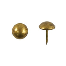 C.S. Osborne Natural French Nail Tacks Antique Brass, 100 Pack (5/8 Inch)