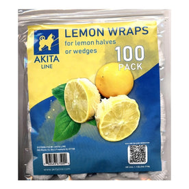 Akita Line White Lemon Wraps & Covers for Lemon Halves and Wedges, 8.75-Inch, Bag of 100 Pcs