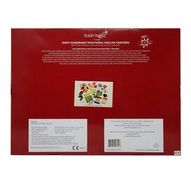 Robin Reed 531 Spode Christmas Crackers, 10" Handmade Holiday Party Favors, Set of 8, Classic Tree Design