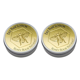 Honey House Naturals Large Bee Bar Solid Lotion, Vanilla, 2 Oz. (Pack of 2)