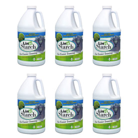 Linit Starch No Dyes No Bleach Concentrated Liquid For Easier Ironing, 64 Oz. (Pack of 6)