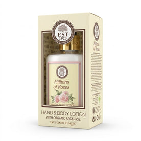 Eyup Sabri Tuncer Millions of Roses Hand & Body Lotion With Organic Argan Oil – 250ml Rose Scented Moisturizing Skin Care Lotion for Hands & Body, Pack of 2