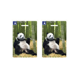 3D Lenticular Original Luggage Tags, Great Panda (Animals), 3.5 x 2.5 Inches