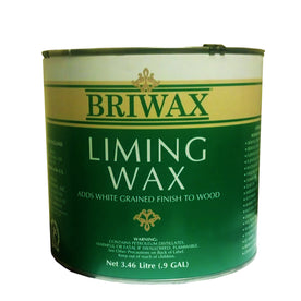 Briwax Liming Wax 3.46L for white wood grain finish