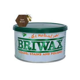 Briwax Original Furniture Wax Polish Cleans, Stains & Polishes, Dark Brown, 16 Oz.