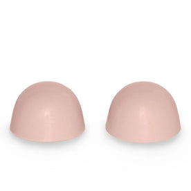 Replacement Ceramic Dome Toilet Bolt Caps to Match Eljer - Set of 2 - Misty Rose