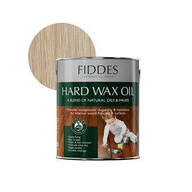 Fiddes Hard Wax Oil, A Blend of Natural Oils and Wax, White, 2.5 Liter