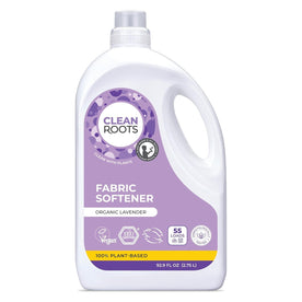 Clean Roots Lavender Fabric Softener – 100% Plant-Based Formula, Made with Organic Ingredients, Scented with Organic Lavender Essential Oil – 55 Loads, 92.9 fl oz (2.75 L)