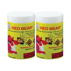 Red Bear Copper and Brass Polish, Washable, Easy to Use, 7 Oz. / 18g (Pack of 2)