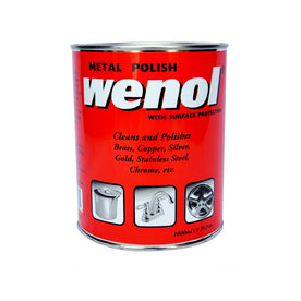 Original Formula Wenol (Red) Metal Cleaner/Polish 1000 ML (39.3 oz.) can