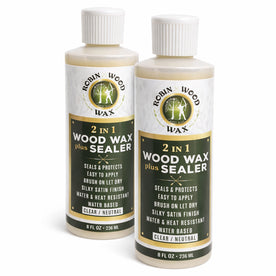 Robin Wood 2-in-1 Clear Magic Wax & Sealer: Ultimate Wood Protector & Enhancer, 8 Oz. (Single / Pack of 2 / Pack of 4)