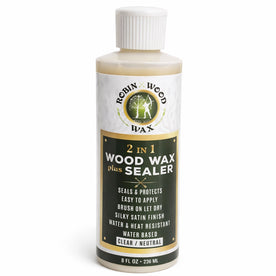 Robin Wood 2-in-1 Clear Magic Wax & Sealer: Ultimate Wood Protector & Enhancer, 8 Oz. (Single / Pack of 2 / Pack of 4)