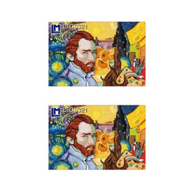 3D Lenticular Original Luggage Tags, Juan Carlos Espejo Art, 3.5 x 2.5 Inches