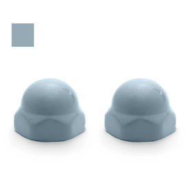 Kohler Color Replacement Ceramic Toilet Bolt Caps - Set of 2 - Cerulean Blue