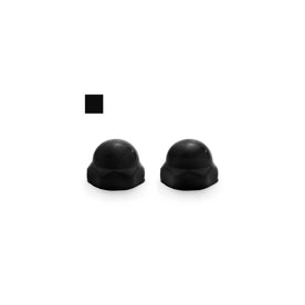eplacement Ceramic Toilet Bolt Caps to Match American Standard Black, Set of 2