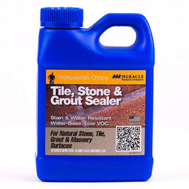 Miracle Sealants Tile, Stone & Grout Sealer - Water Base, for Natural Stone, Tile, Grout & Masonry Surfaces, Pint