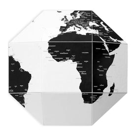 DearWorld The Pinnable Globe with 50 Pins, 3D Map (World with City Names Small)