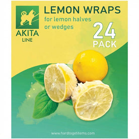 Akita Line White Lemon Wraps & Covers for Lemon Halves and Wedges, Bag of 24 Pcs (8.75-Inch)