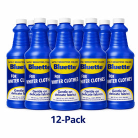 Bluette Concentrated Liquid Laundry Bluing – Fabric Whitener & Color Brightener for Whites and Delicates, 32 oz