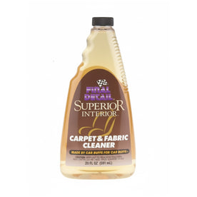 Final Detail Superior Interior Carpet & Fabric Cleaner Bottle for Stain Removal & Deep Cleaning, 20 Fl. Oz. / 592 ML