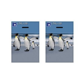 3D Lenticular Original Luggage Tags, Mailer with Animated Penguin Images, 3.5 x 2.5 Inches