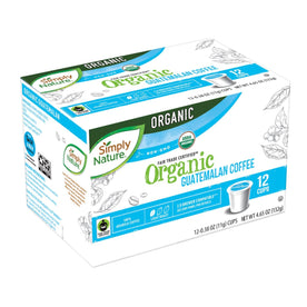 Simply Nature Organic Guatemalan Light Roast Coffee Pods – Fair Trade, Non-GMO, Recyclable, Keurig Compatible, 12 Count Each