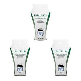 Porc-A-Fix Touch Up Repair Glaze Paint Kit to Match Bootz, White, BS-1, (Pack of 3)