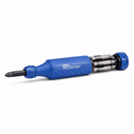 Sensible Products USA 8-in-1 Multi-Bit Screwdriver – EZ Guide Collar, Retractable Bit Cartridge, Magnetic Hex Nut Driver & Palm-Save Cap