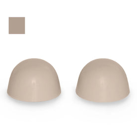 To Match Case Color Replacement Ceramic Dome Toilet Bolt Caps - Set of 2 - Fawn Beige
